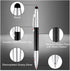 Glovion Multicolor Ballpoint Pen with Stylus Tip, 2 in 1 Ink Writing Pens Carbon Fiber Stylus Pen with 3 Replacement Stylus Tips Refills for Touch Screens Android iPhone ipad Apple Chromebook by Glovion
