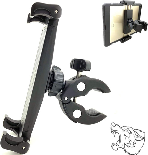 Lycan Series Marine Boat Tablet & Smartphone Pole Handlebar Mount for iPad Pro, GalaxyTab, and Phone 15 Pro Max