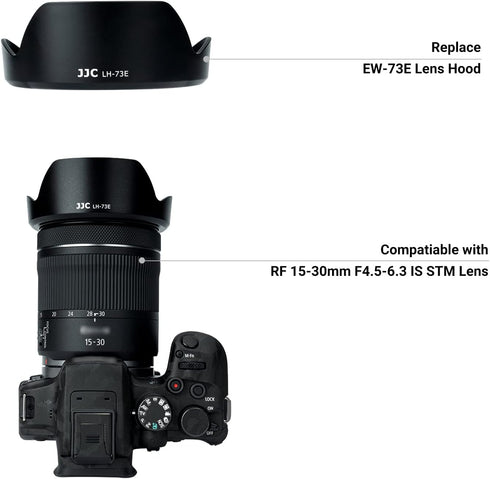 Canon RF 15-30mm F4.5-6.3 IS STM Lens Hood, Reversible Shade for EOS R6 Mark II, Compatible with 67mm Filters