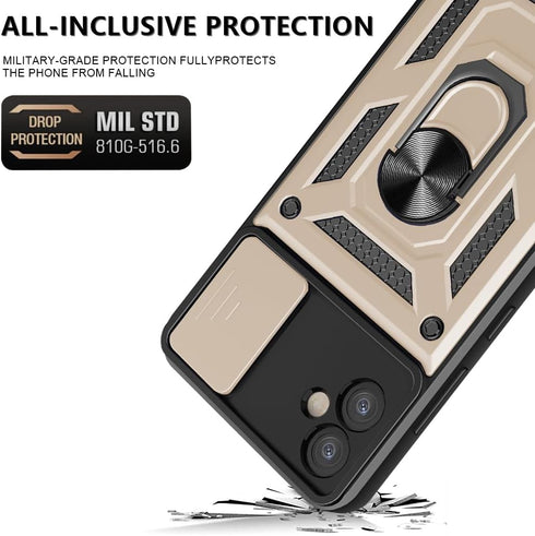 Samsung Galaxy A04E Case with Screen Protector, Military Grade Protection Anti-Scratch Phone Case with 360°Rotatable