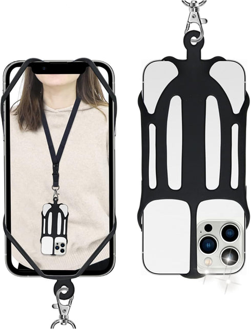Cell Phone Lanyards with Adjustable Neck Strap, Universal Neck Phone Holder for iPhone, Galaxy and Most Smartphones