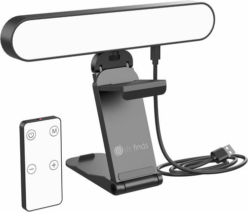 Life Finds Webcam Light for Streaming on Monitor or Laptop, Freestanding Video Conference Lighting,