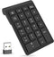 Foloda Wireless Number Pads, Numeric Keypad Numpad 22 Keys Portable 2.4 GHz Financial