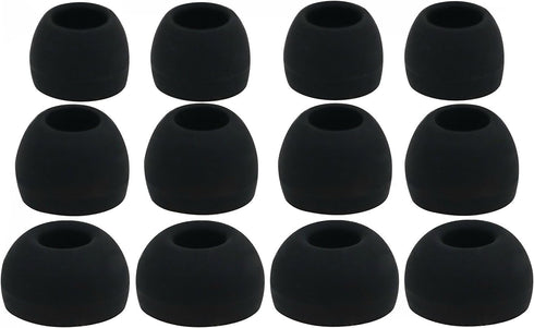 12pcs Replacement Ear Adapters - 4S / 4M / 4L Ear Tips Set Compatible with Symphonized Earphones