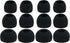 12pcs Replacement Ear Adapters - 4S / 4M / 4L Ear Tips Set Compatible with Symphonized Earphones