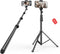 EMART Tripod for iPhone, Adjustable 52’’ Tall Portable Travel Stand, Cell Phone Tripod with Remote for Smartphone