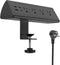 Jgstkcity Desk Clamp Power Strip,20W Fast Charging Station,Surge Protector Nightstand Edge Mount,1875W Extension