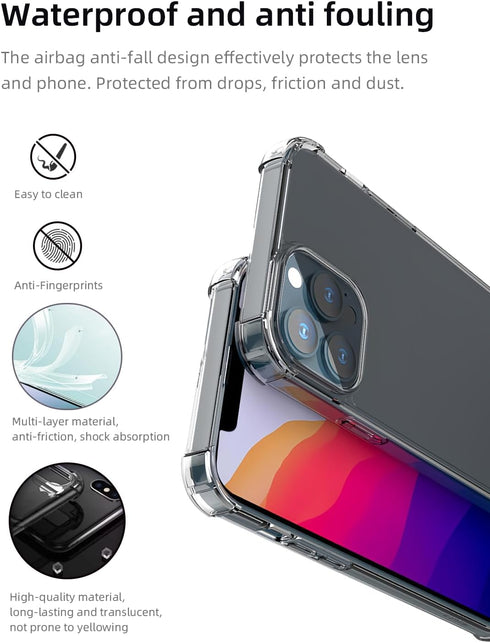 Clear Case for iPhone 11 - Military Grade Drop Protection, Non-Yellowing Armor, Shockproof Cover, Compatible with