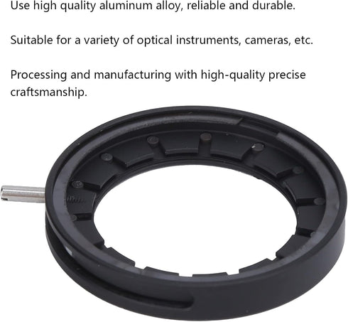 Adjustable Optical Diaphragm Microscope Adapter, 1.5-25mm Camera Diaphragm Lens with Adjustable Aperture