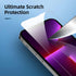 NEW'C iPhone 13 Pro Screen Protector 4 Pack + 2 Pack Camera Lens Protector, Case Friendly Tempered Glass Film.