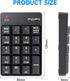 MOFII Bluetooth 5.1 Wireless Numeric Keypad, Silent 19 Keys USB Keypads, Portable Financial Accounting Numpad for