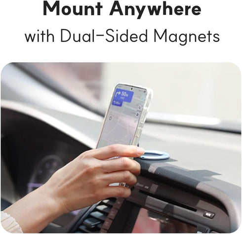 STANDX 360 Phone Ring Holder for MagSafe Case, Strong Magnetic Cell Phone Grip, Rotation Kickstand Compatible