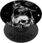 Black Crow Raven Skull Viking Norse Occult PopSockets Standard Grip