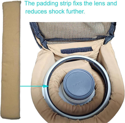 LB3 100-400mm 100-500 70-200 180mm 600 70-300mm 90mm 70-200mm Nicama Deluxe Water-Resistant Camera Lens Pouch Case