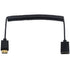 Duttek Mini HDMI to HDMI Cable, 1.8M/6 Feet Coiled Cable, Mini HDMI Male to HDMI Female Adapter, Supports 1080P Full HD