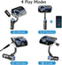 Bluetooth 5.0 FM Transmitter for Car Wireless FM Radio Adapter Car Kit Hands-Free Dual USB Ports with QC3.0 Support SIRI/Google Voice Assistant AUX Input/TF Card/USB Drive MP3 Player
