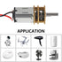 4pcs N20 3V-6V Mini Micro Gear Motor DC Slow Speed Full Metal Gearbox Micro Motor for RC Car, Robot Model, DIY Engine