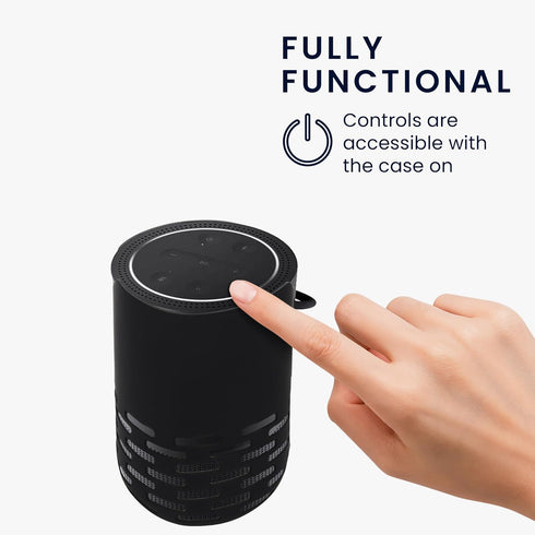 kwmobile Silicone Case for Bose Portable Home Speaker, Protective Mini Speaker Cover - Black