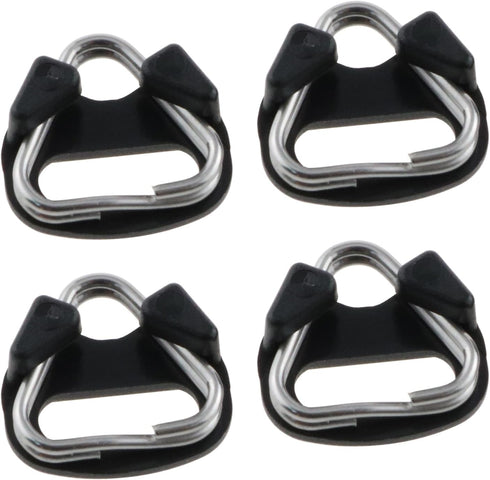 2Pairs 4PCS Stainless Steel Triangle Split Ring Adapter for Camera Strap, Triangle Split Ring Hook