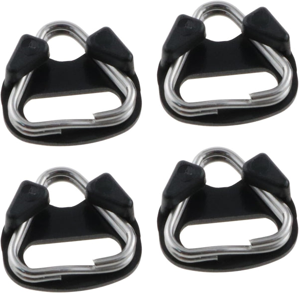 2Pairs 4PCS Stainless Steel Triangle Split Ring Adapter for Camera Strap, Triangle Split Ring Hook