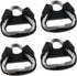 2Pairs 4PCS Stainless Steel Triangle Split Ring Adapter for Camera Strap, Triangle Split Ring Hook