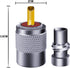 PL259 Coaxial Connectors - 19 Pcs PL-259 UHF Male Solder Connector Plug with Reducer for RG59 RG8 RG213 Coaxial Cable