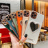 Luxurious Bling Heart-Shaped Makeup Mirror Phone Case for iPhone 11, Light Green - Stylish & Functional!