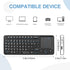 Rii K06 Mini Bluetooth Keyboard - Backlit 2.4GHz Wireless Keyboard with IR Learning, Portable Lightweight Touchpad,