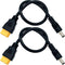 2Packs XT60 Adapter Cable, XT60 Male Bullet Connector to Male DC 5.5mm X 2.5mm Power Cable for FPV Monitor