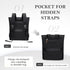 Backpack Backpack Leisure,16 Inch,Black Convertible Laptop for Women Men Carry on Tote Teacher Bookbag for College Work