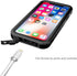 SPORTLINK Waterproof Case for iPhone X/iPhone Xs, Shockproof Snowproof Clear Slim Design (Black)