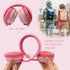 Kids Bluetooth Headphones 5.3, Wireless 60H Play Time, Volume Limited Over Ear Foldable Headset (Pink)