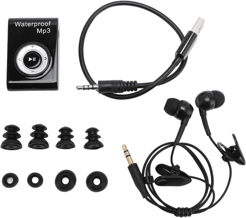 TIKATARER 8GB MP3 IPX8 Swimming, Memory Water Proof Player, Rating Underwater Music Player, Portable Sports