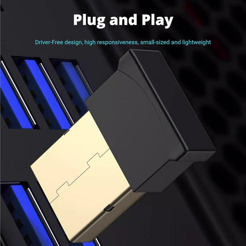 USB Bluetooth Adapter, Long Range Bluetooth 5.1 Dongle Receiver for PC, Backward Compatible with Bluetooth 2.1/3.x/4.x