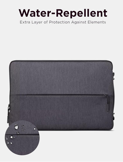 Lenovo Urban 13 Inch Laptop Sleeve for MacBook Air/Pro, Water Resistant Notebook/Tablet Case - Charcoal Grey