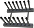 Pmsanzay Vinyl Record Storage Holder Stand, Cleaning Device Drying Rack for 12" and 7" Records, Grey