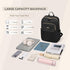 Laptop Backpack for Women, Casual Daypack Purse for Travel Work, Fits 16 Inch Notebook (Black)