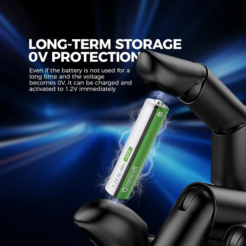 Granicell 1100 1300 Cycle,1.2V Battery,16 Pack AAA Rechargeable Batteries mAh High Capacity NiMH Low Self Discharge