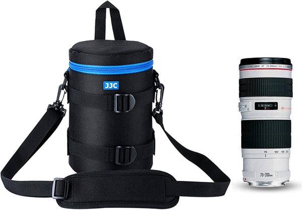 JJC Anti-Shake Camera Lens Pouch Bag Case for Nikon & Canon Lenses, Size Below 4.45 x 8.46