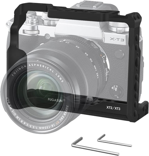 XT2 Camera Cage, Premium Closed Security Cage for Fuji X-T2 and X-T3 Cameras
