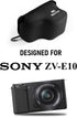MegaGear MG2008 Ultra Light Neoprene Camera Case for Sony Zv-E10 - Black