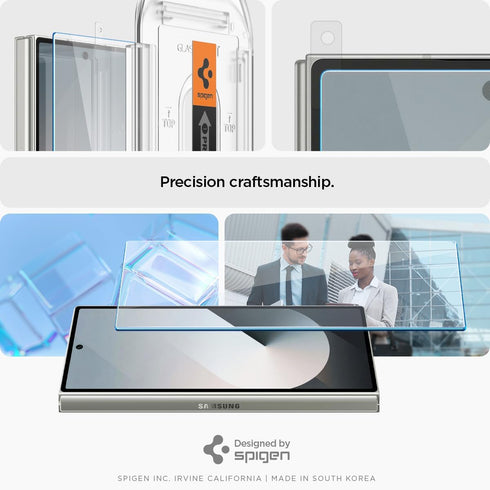 Spigen Tempered Glass Screen Protector, GlasTR EZ FIT for Galaxy Z Fold 6, 2 Pack