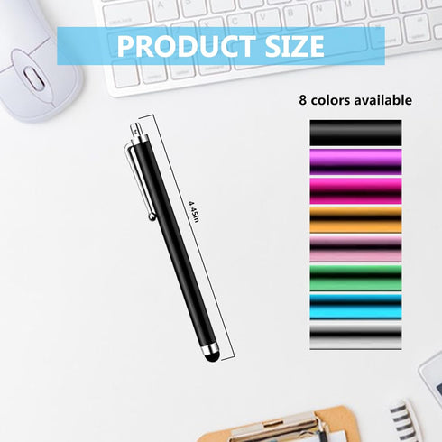 HESSION 5-Pack Green Touchscreen Stylus Pens for iPhone & Tablets