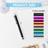 HESSION 10 Pack Stylus Pen for All Capacitive Touch Screens, Suitable for iPhone, iPad, Samsung Galaxy Tablets, Black