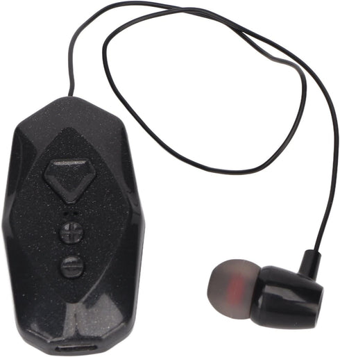 Jectse Retractable Headphones, HiFi Stereo Business Headphones with Power Display, Single Earpiece for Office