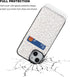 Vaburs Wallet Case for iPhone 13 and iPhone 14 with Credit Card Holder, White Leopard Cheetah Pattern Flip Premium PU