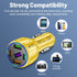 5-Port 75W USB C Car Charger, PD30W & QC3.0 Fast Charging Cigarette Lighter USB Charger Adapter for