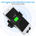 Car Mount Charger, 10W Fast Charging Bracket with 360 Degrees Rotation for Mobile Phones, Silver for S10, Note 10, Mate