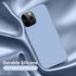 Cordking iPhone 13 Pro Max Case, Silicone Ultra Slim Shockproof Protective Phone Case, Light Blue
