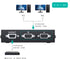 suckoo DB9 RS232 2 1 1 2 Interchange1 2 Serial Pin Switcher Sharer Splitter in Out in Out Bi Directional Host at a time